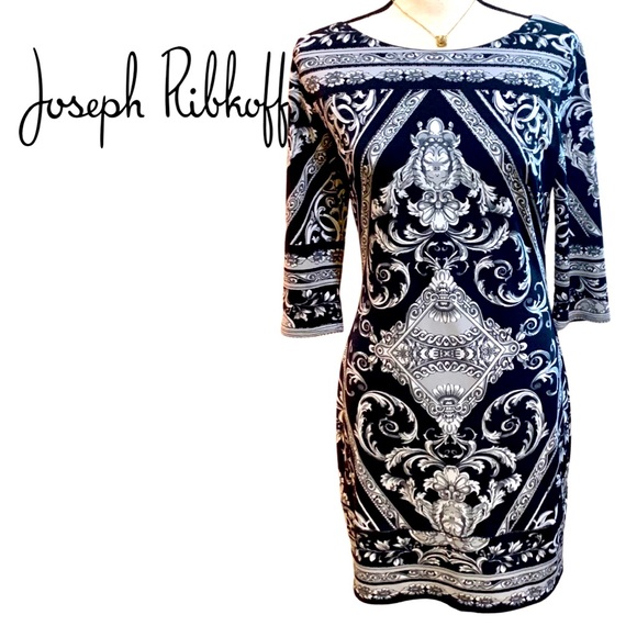 Joseph Ribkoff Dresses & Skirts - Beautiful 3/4 Sleeve Shift Dress by Joseph Ribkoff EUC- size 8